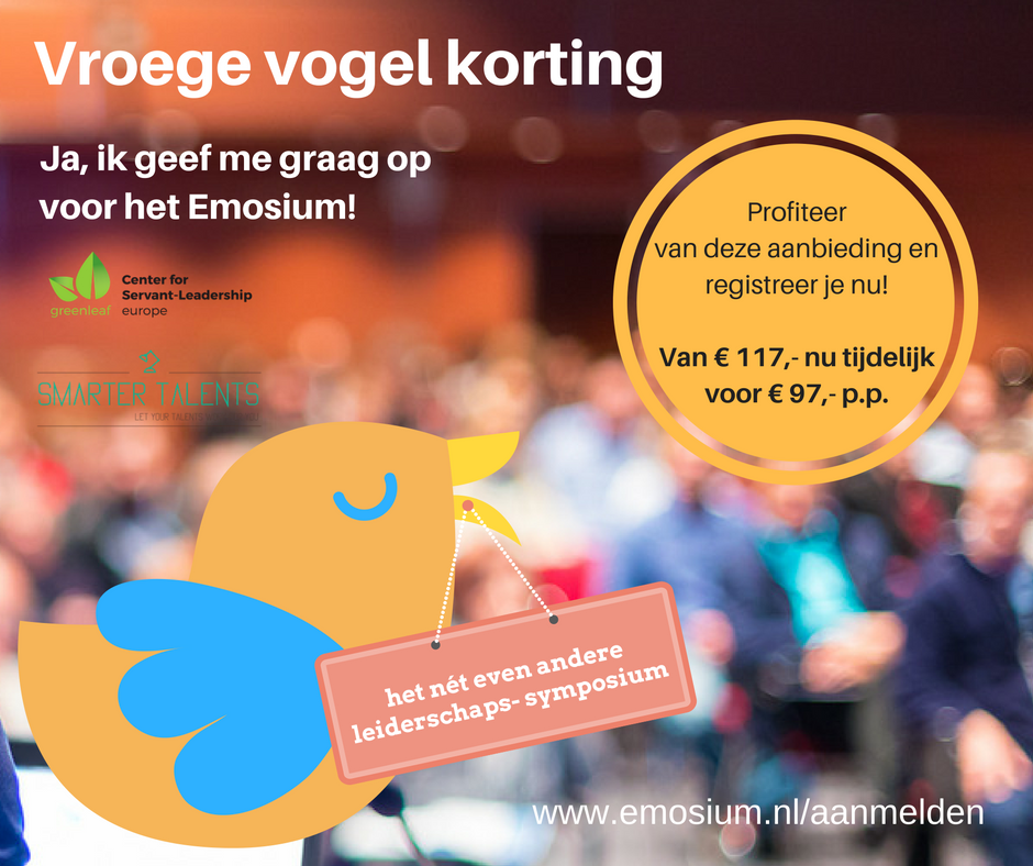 gcsleu's tweet photo. Vroege vogel korting voor het Emosium, het nét even andere #leiderschaps #symposium? Meld je aan: https://t.co/QR1K7EORZu https://t.co/ZgDgY3JIRd