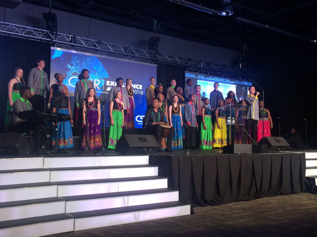 CSIR's tweet photo. @UPYouthChoir #TeamCSIR is spellbound! Thank you for an amazingly beautiful performance. #CSIRExcellence2016 https://t.co/XBgRDbPOLQ