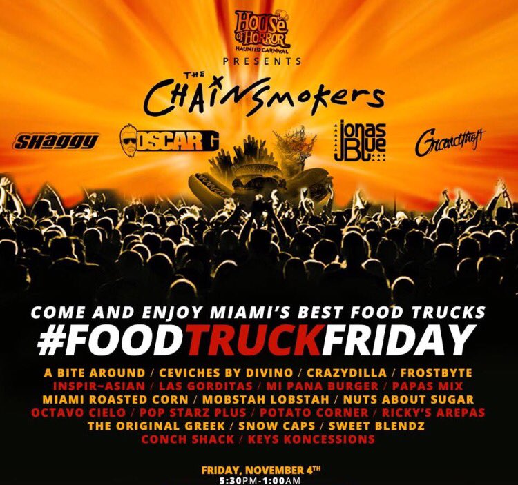 OmerPardilloCid's tweet photo. Today @HouseOfHorrorMi @chainsmoker #chainsmokers #oscarG #shaggy https://t.co/iAOlzkVIBL