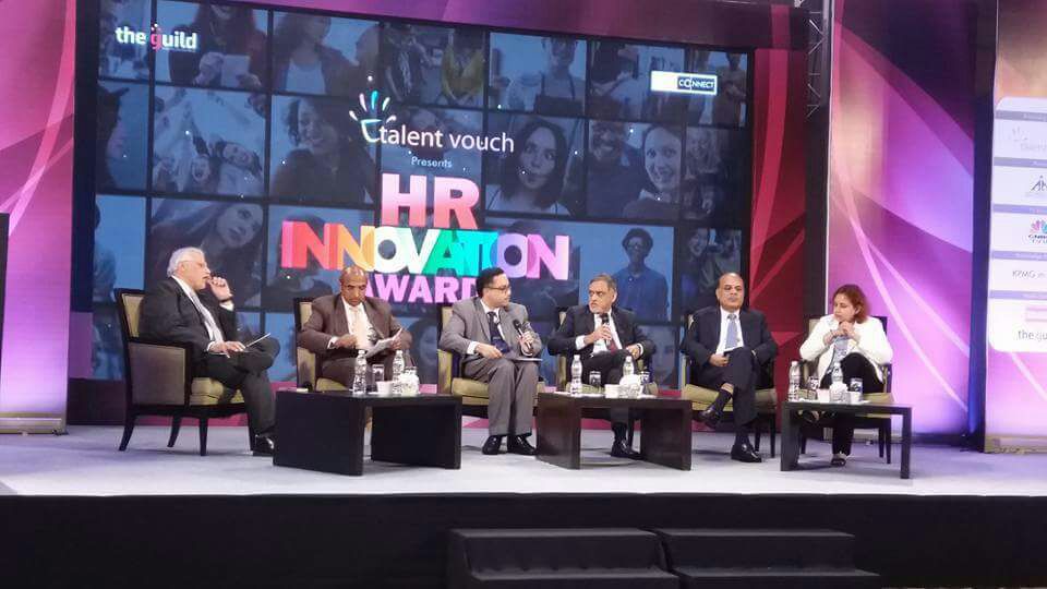 YESBANK's tweet photo. Mr. Kurane, Group President, YES BANK at @HRIAwards by @livemint: "An organisation is truly intelligent when it has respect for #knowledge." https://t.co/hm3IY5JvYz