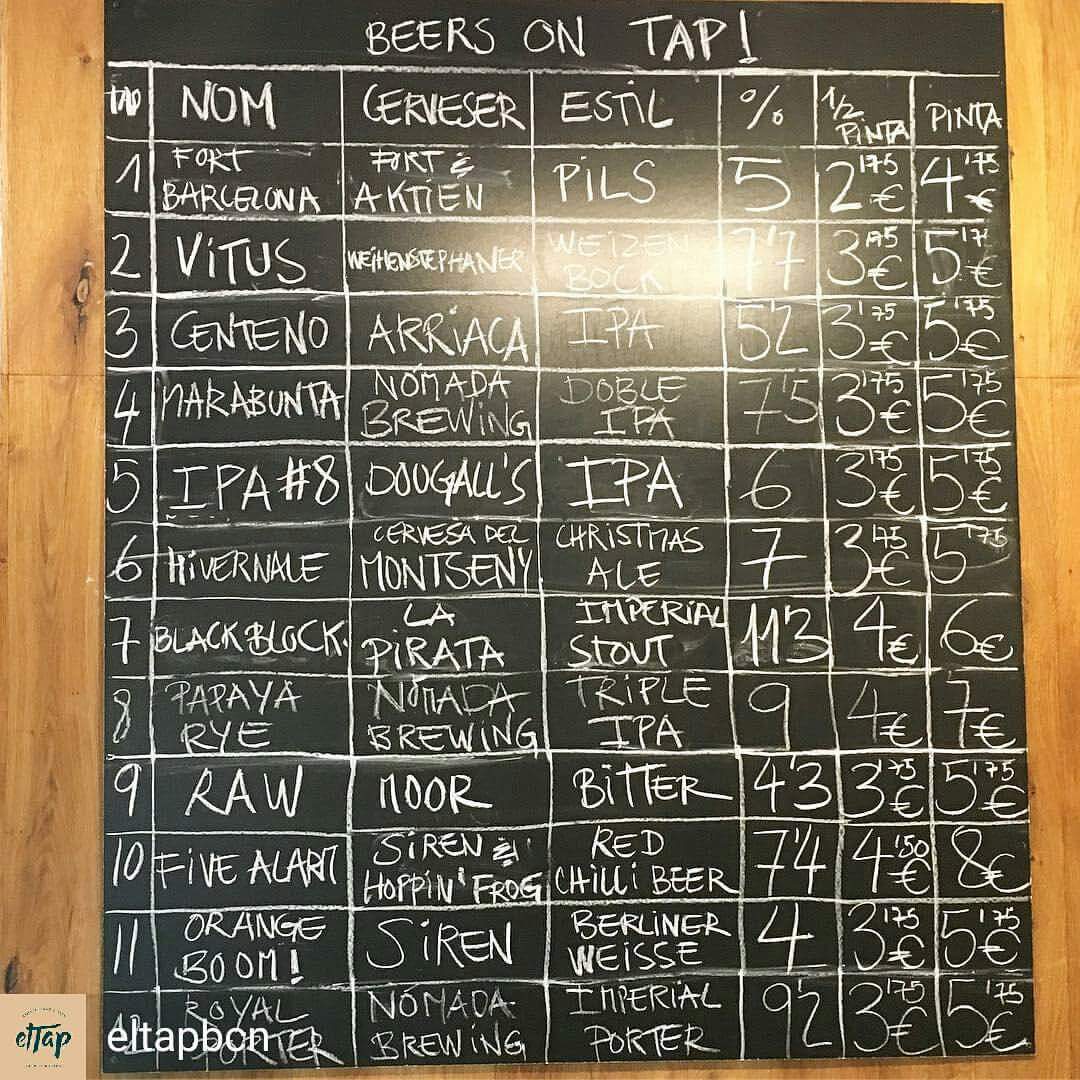 #Marabunta, #Papaya y #RoyalPorter en <a href="/eltapbcn/">eltap</a> #barcelona #craftbeer