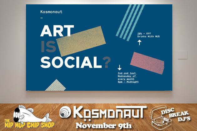 DiscBreakDjs's tweet image. Join us Nov 9th @kosmonautmcr for Art Social. SEE art by local designers, EAT good food from @thehiphopchippy, HEAR soulful grooves from us!
