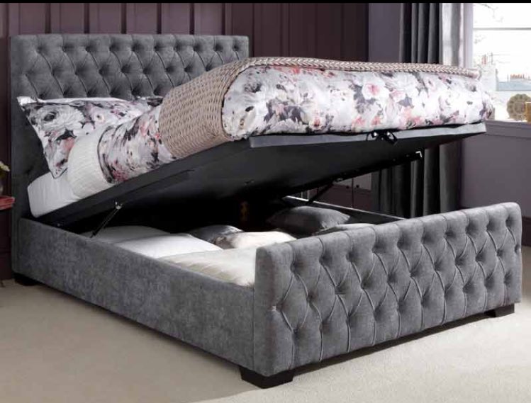 priorysofas's tweet image. Grab yourself a Bargain! With this 4'6 Loxford Steel Ottoman Bed just added to our #Clearance was £899 now £549 #Bed #Reigate #Surrey #SALE