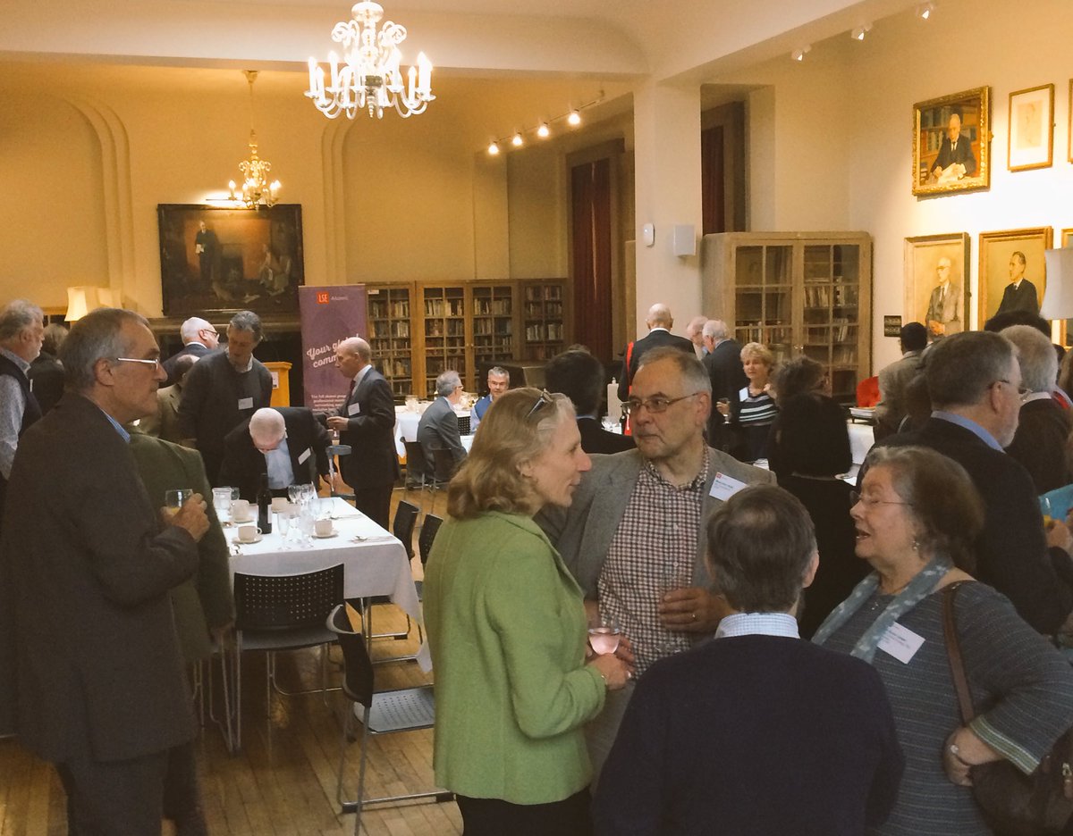 LSE's Interim Director Professor Julia Black chatting with 1976 graduates at today's #LSEMemories1976 Reunion