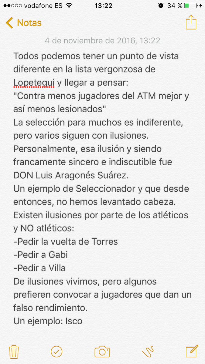 Sergio Ortiz (@sergioortiz6) on Twitter photo Me gustaría comentar algo sobre #LaListaVergonzosa de <a href="/julenlopetegui/">julen valverde lopetegui</a> <a href="/SeFutbol/">Selección Española Masculina de Fútbol</a> #Atleti Me gustaría comentar algo sobre #LaListaVergonzosa de <a href="/julenlopetegui/">julen valverde lopetegui</a> <a href="/SeFutbol/">Selección Española Masculina de Fútbol</a> #Atleti