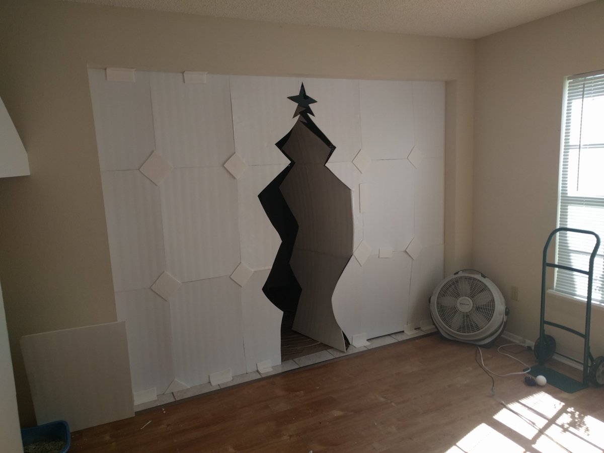 ReadiBoard's tweet photo. Some pretty amazing "Nightmare Before Christmas" themed Halloween party decorations created with #ReadiBoard. #DIY #halloween #Christmas https://t.co/zcyA3HpP4C