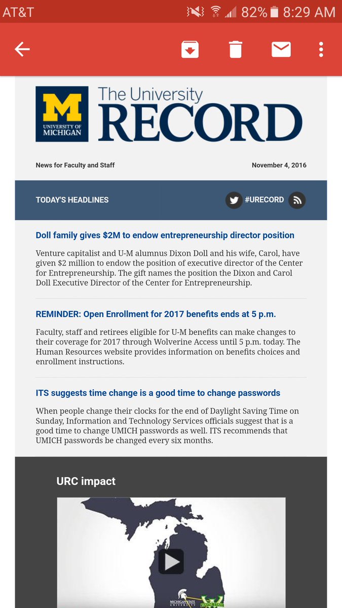 JeremyFallis3's tweet photo. The @UMCFE again headlines the @UMich #URecord. #MostLikelyToExceed https://t.co/lRqJHZzMmI