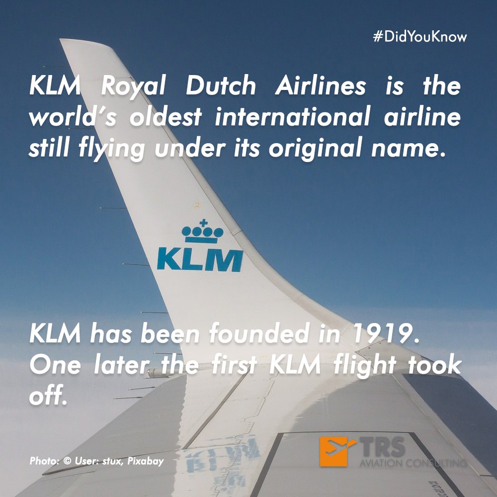 TRSAviation's tweet photo. Our weekly #DidYouKnow is about @KLM ! #Avgeeks #avgeek https://t.co/gtWiaGyhln