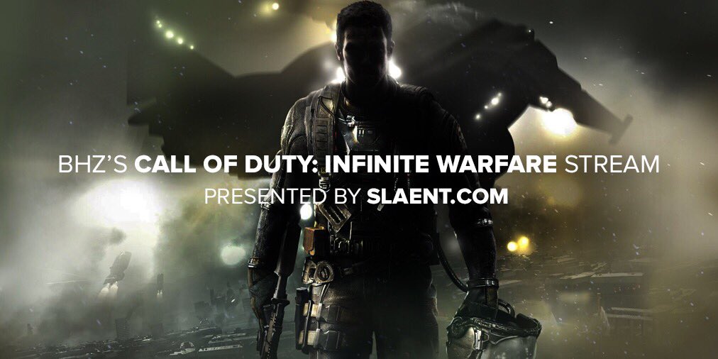 SLAENT's tweet image. .@BHZ_Mayor will be taking over SLAENT's twitch channel in ~30 minutes:

Twitch.TV/slaentdotcom

#InfiniteWarfare #IWLaunch