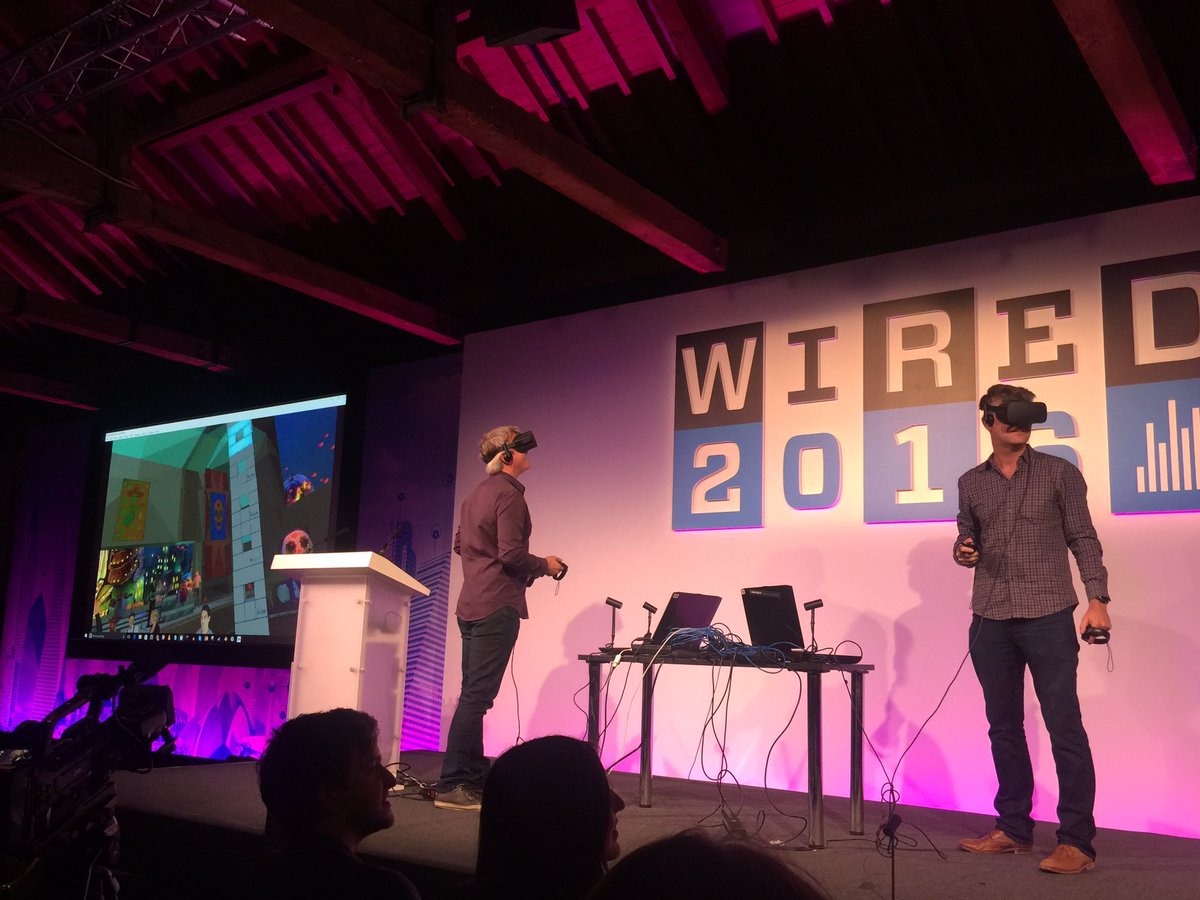 carolineclancy6's tweet photo. Live demo from @philiprosedale @highfidelityinc looks like fun! Next application will be in teaching  #WIRED2016 https://t.co/1yJGjrs9c2