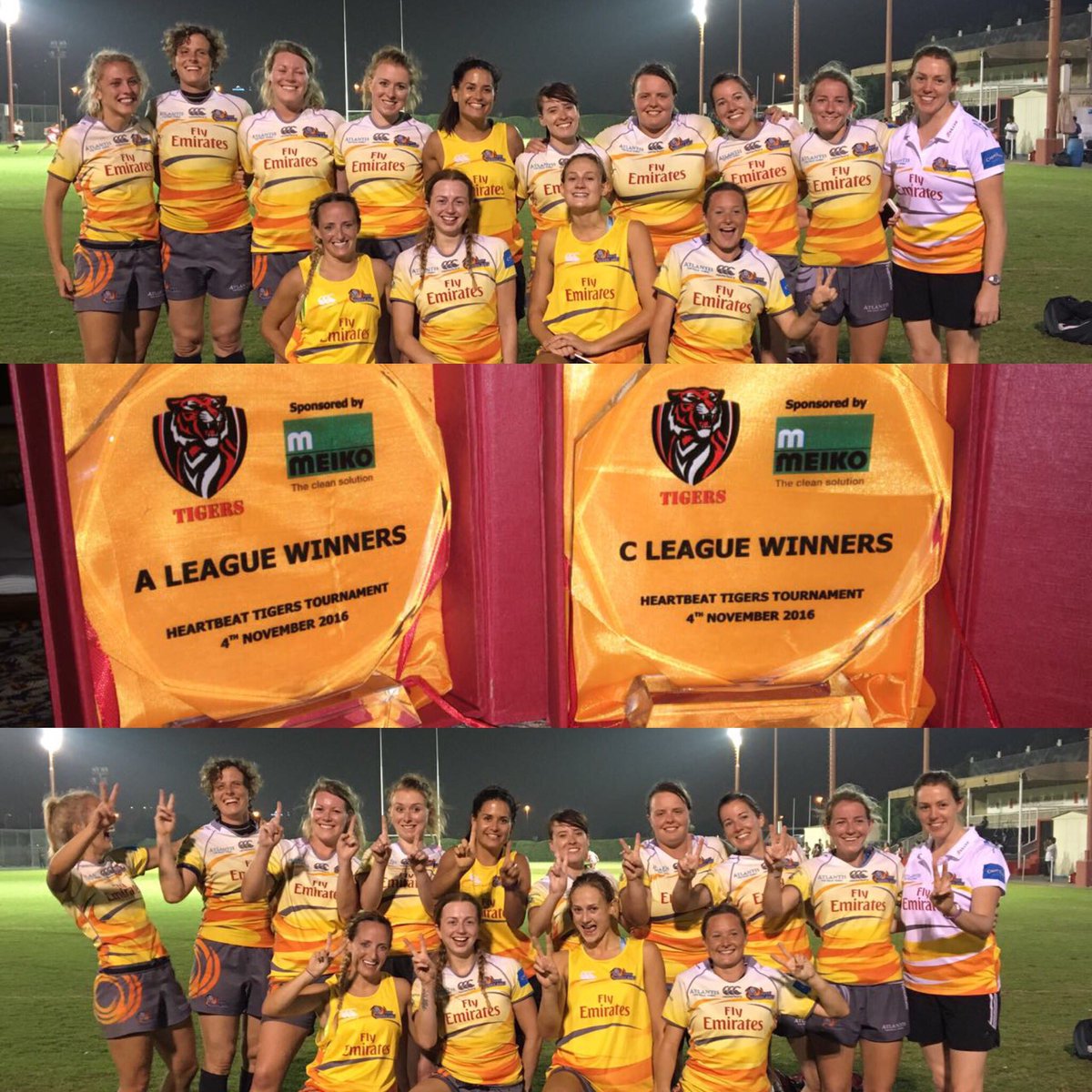 Thanks to Tigers for hosting <a href="/SharjahRugby/">SharjahWanderersRFC</a> our whole squad was on top form and we came away with 2/2! Superb effort, training's paying off!