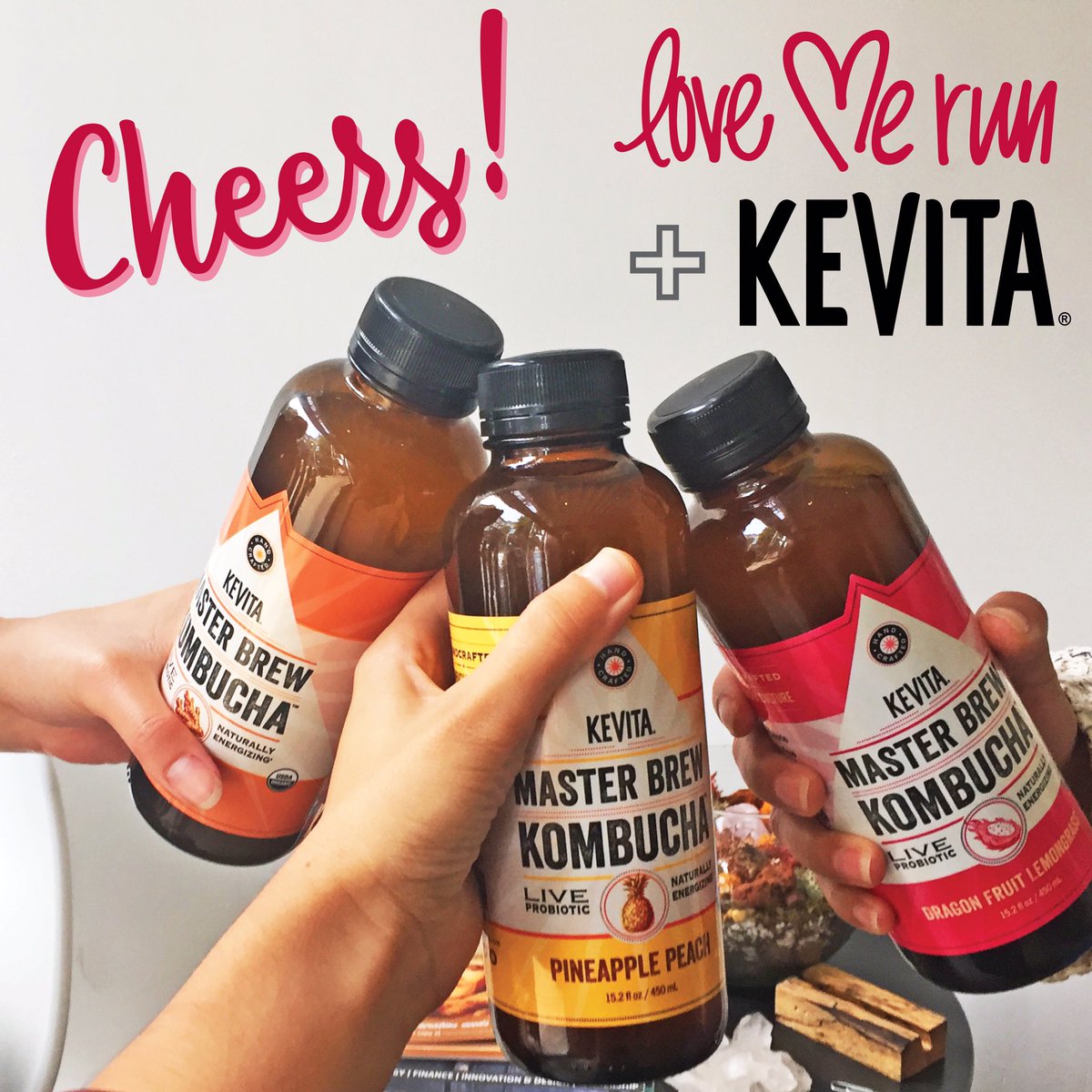 LoveMeRun's tweet image. Cheers to new friends! If you haven't tried @kevitadrinks yet, they will be fueling you at one of our Hydration Stations at LMR next Sat!