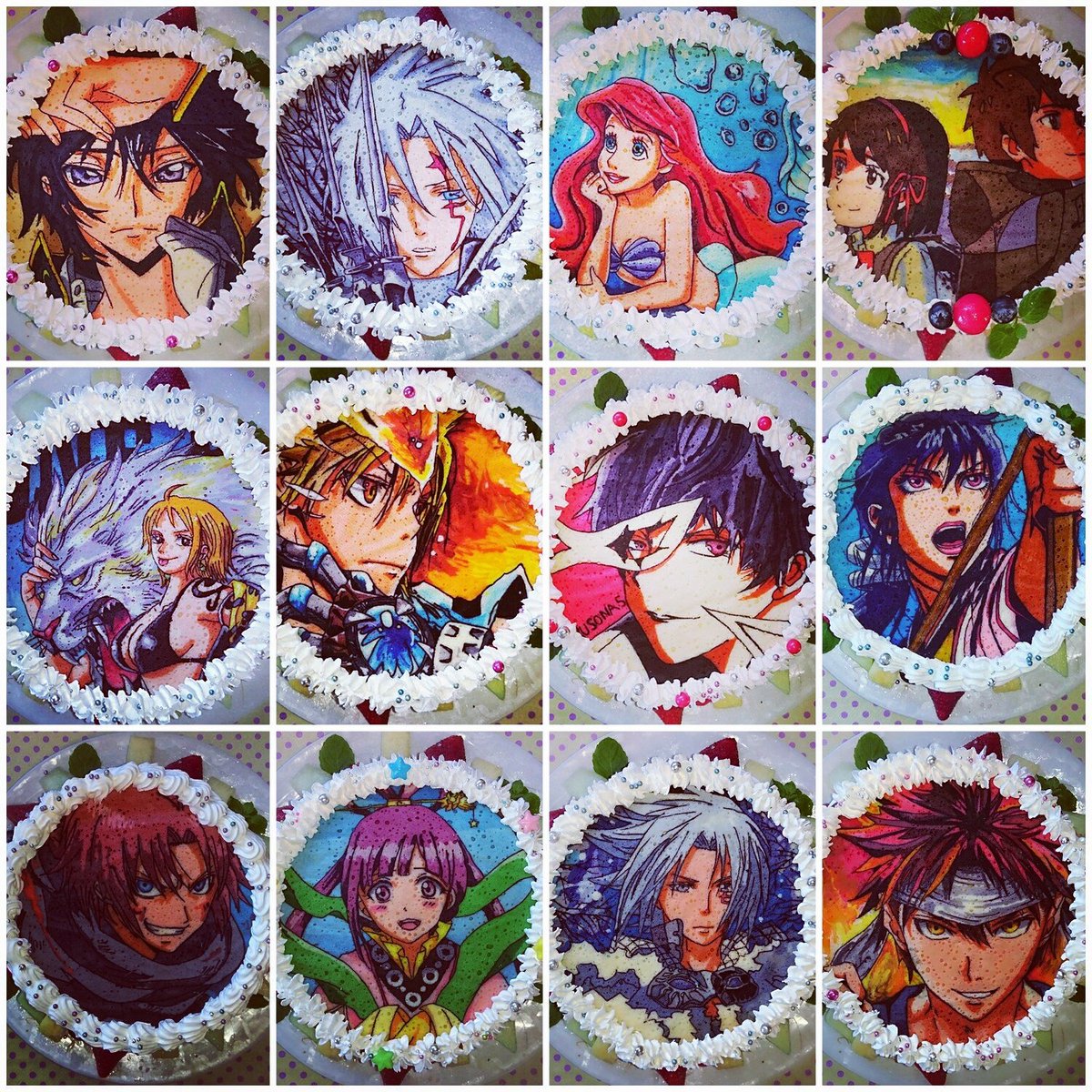 Maki Sur Twitter 作ったケーキまとめました 食戟のソーマ キングダム マギ アリエル Dグレ アレン ワンピース ペルソナ5 君の名は コードギアス ルルーシュ パータデコール お菓子作り ケーキ 誕生日ケーキ スイーツ キャラクターケーキ T Maki Sur Twitter 作ったケーキまとめました 食戟のソーマ キングダム マギ アリエル Dグレ アレン ワンピース ペルソナ5 君の名は コードギアス ルルーシュ パータデコール お菓子作り ケーキ 誕生日ケーキ スイーツ キャラクターケーキ T