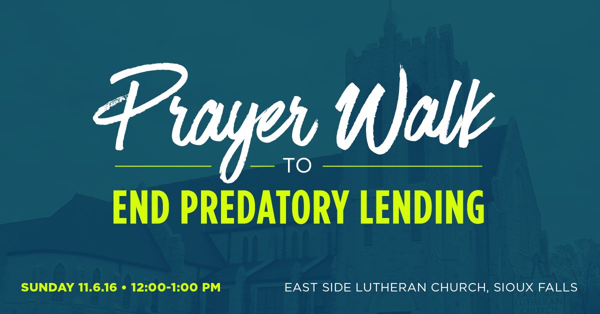 Don't forget: join us this Sunday at noon for a prayer walk to end predatory lending - details here: ow.ly/T2n0305KKMa #SDleg