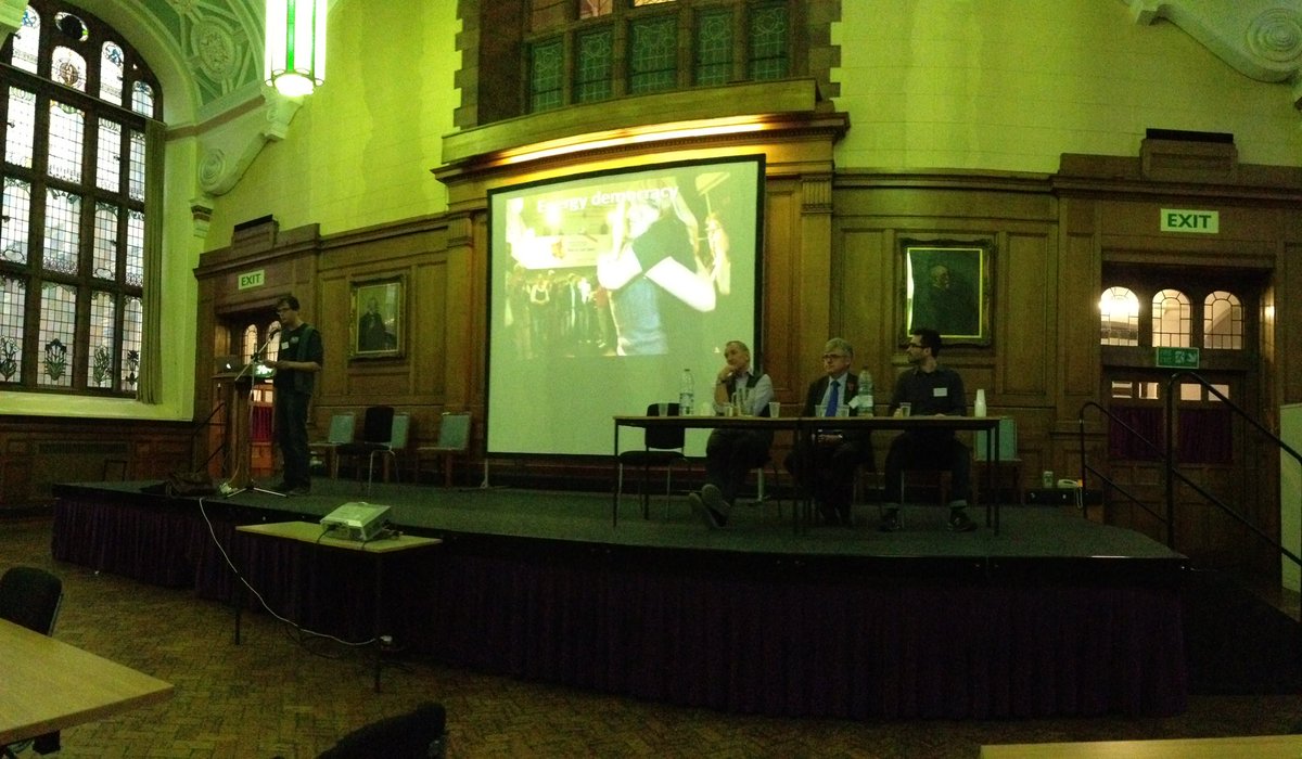 CarbonCoop's tweet photo. First session of the afternoon is Energy Democracy - #communityenergy and #municipalenergy #hackingenergy https://t.co/RmeD9sX2Th