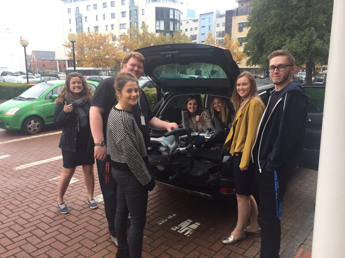 Static bike arrives at Ocean Village for <a href="/irwinmitchell/">Irwin Mitchell</a> #Southampton <a href="/JackLloyd14/">Jack Lloyd</a> <a href="/EmmaWager/">Lucy Matthews</a> office fund raising for <a href="/SERVWESSEX/">SERV Wessex - The Bloodrunners</a>