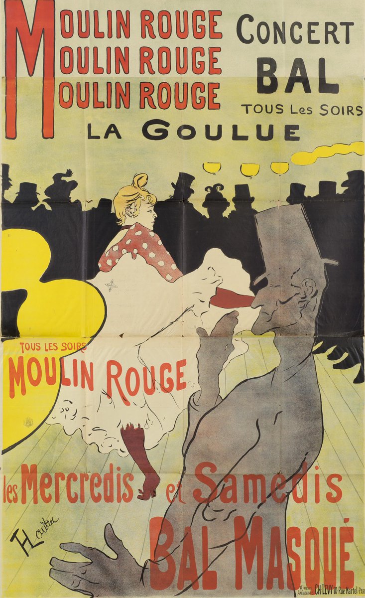 vangoghmuseum's tweet photo. This is the first poster by Henri de Toulouse-Lautrec, and it made him famous immediately. #ParisianPrints https://t.co/qot4ePs6D5 https://t.co/I3p88BxxNy