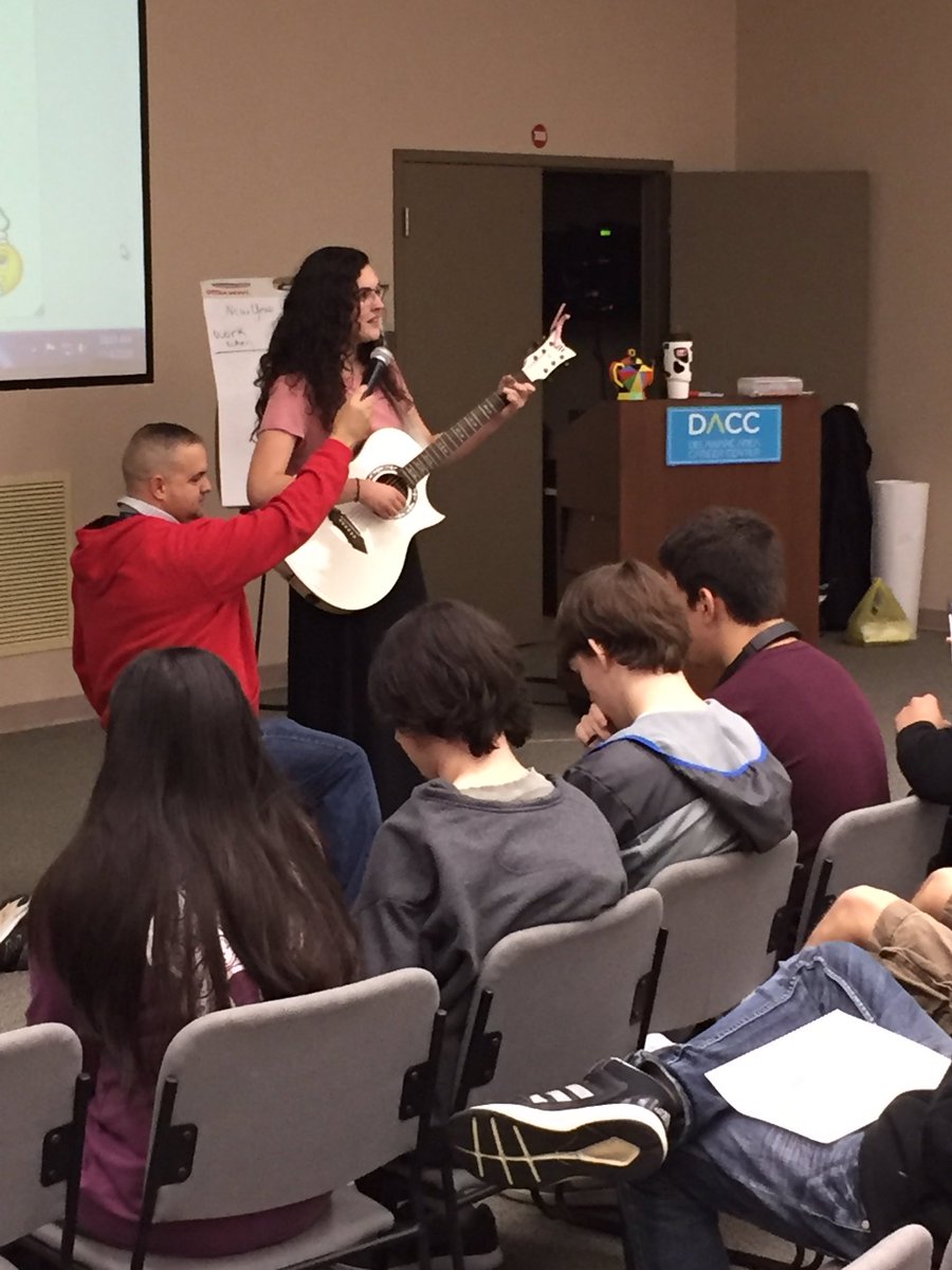 Great music opening for the BPA group! Mr. G. makes a great mic stand! <a href="/jgallagan/">Jimmy Gallagan</a> #boa #dacc