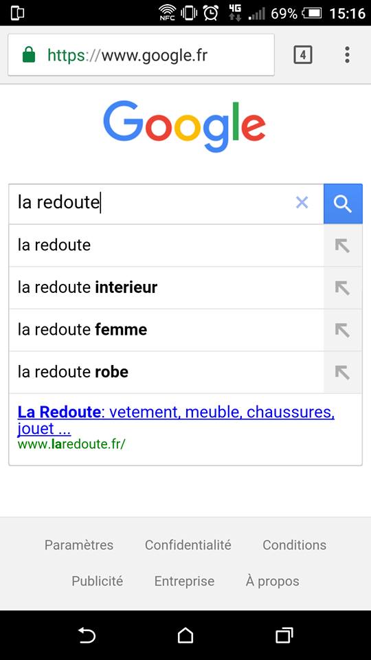 #SEO : Attention sur #mobile nouvelle maj de #Google, sur des requêtes marques, ça peut devenir du trafic direct...