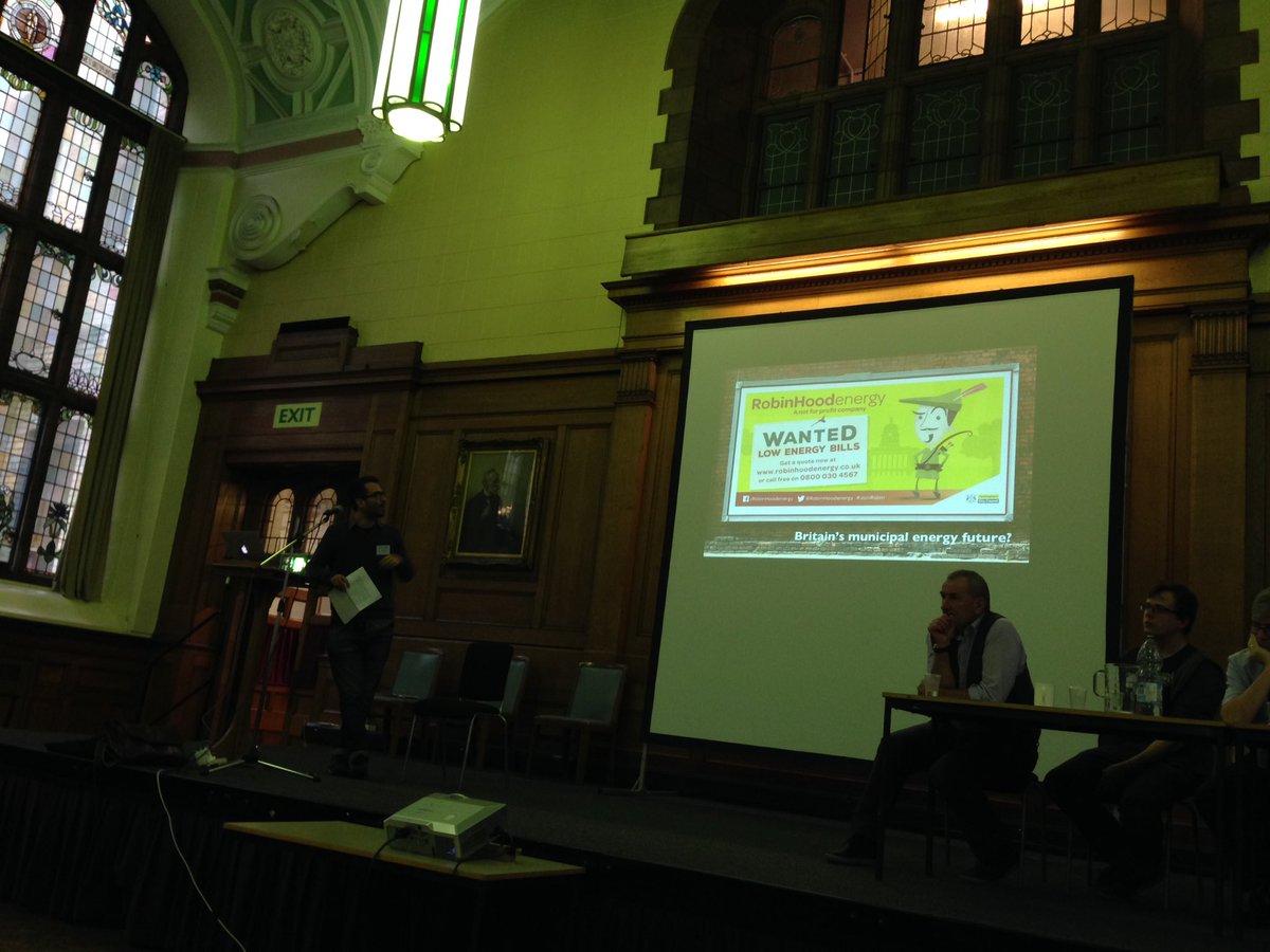 CarbonCoop's tweet photo. .@jamesangel20 discussing #municipalenergy and @RobinHoodEnergy as an example #hackingenergy https://t.co/r7wJMC1Kps