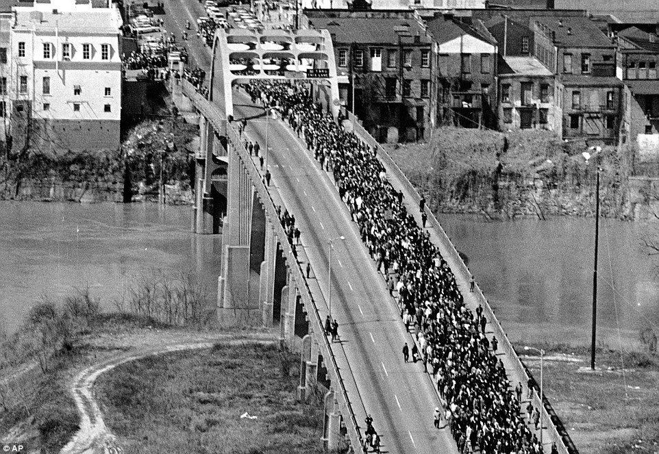 TheKingCenter's tweet image. Dr. King led protesters who marched 3 days straight from Selma to Montgomery, Al to secure the right to vote. Please get out and go vote.