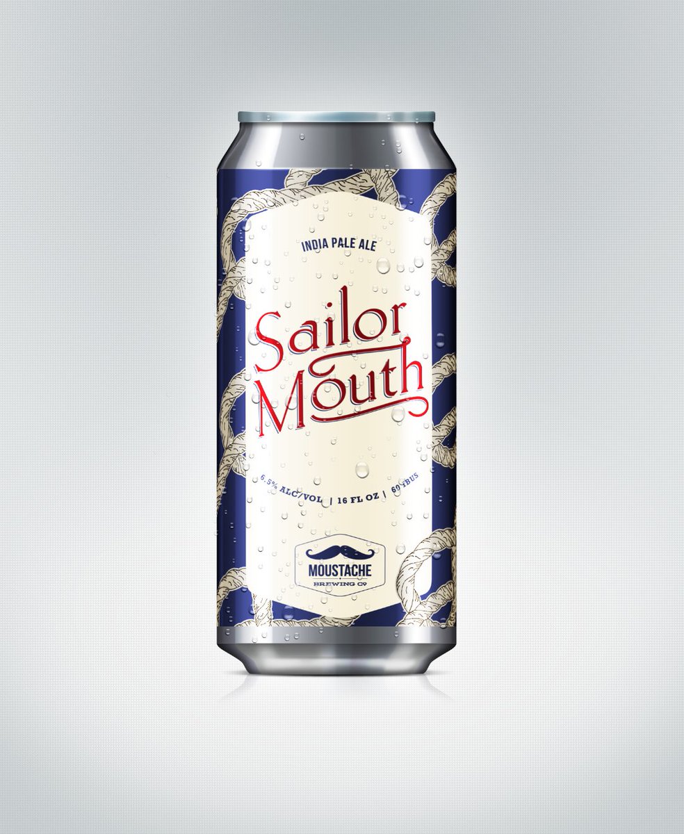 lockstepstudio's tweet photo. @MoustacheBC have done it again &amp; we're pleased to have designed the label! Welcome Sailor Mouth. #CraftBeer #thinknydrinkny #GraphicDesign https://t.co/bcUvuO7jG0