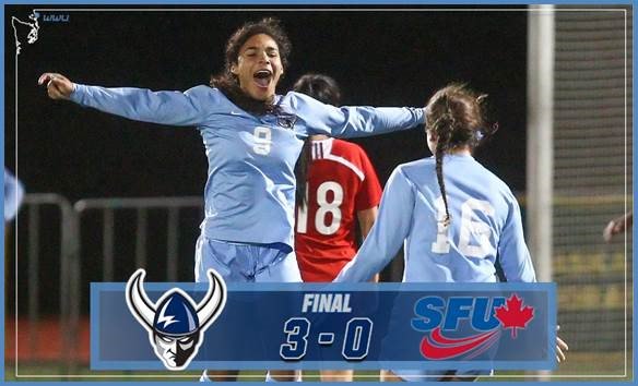 WWU's tweet photo. Congrats @WWU_WSoccer! Last night they beat Simon Fraser 3-0. Now they're off to GNAC Championships as the #1 seed. Go Viks!!  #BeVIKtorious https://t.co/7QP8zCCaMC