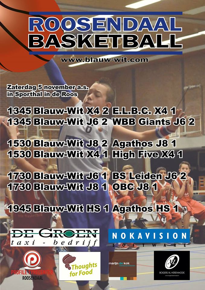 BWBBal's tweet photo. Games #roosendaal #basketball 5-11-2016 #InDeRoos Welkom @obcoss @bcagathos @HighFiveTilburg #WBBGiants @ELBC_basketball #bsleiden #GoGoBW! https://t.co/yrobpvDtv9