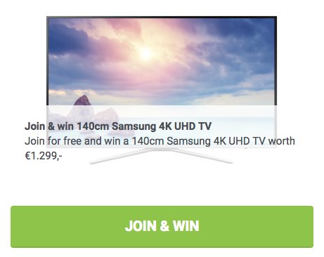 Today you can win a 4k UHD TV for free! How? Easy, confirm you want to win on our giveaway page and you're in! --> goo.gl/KYn0ws