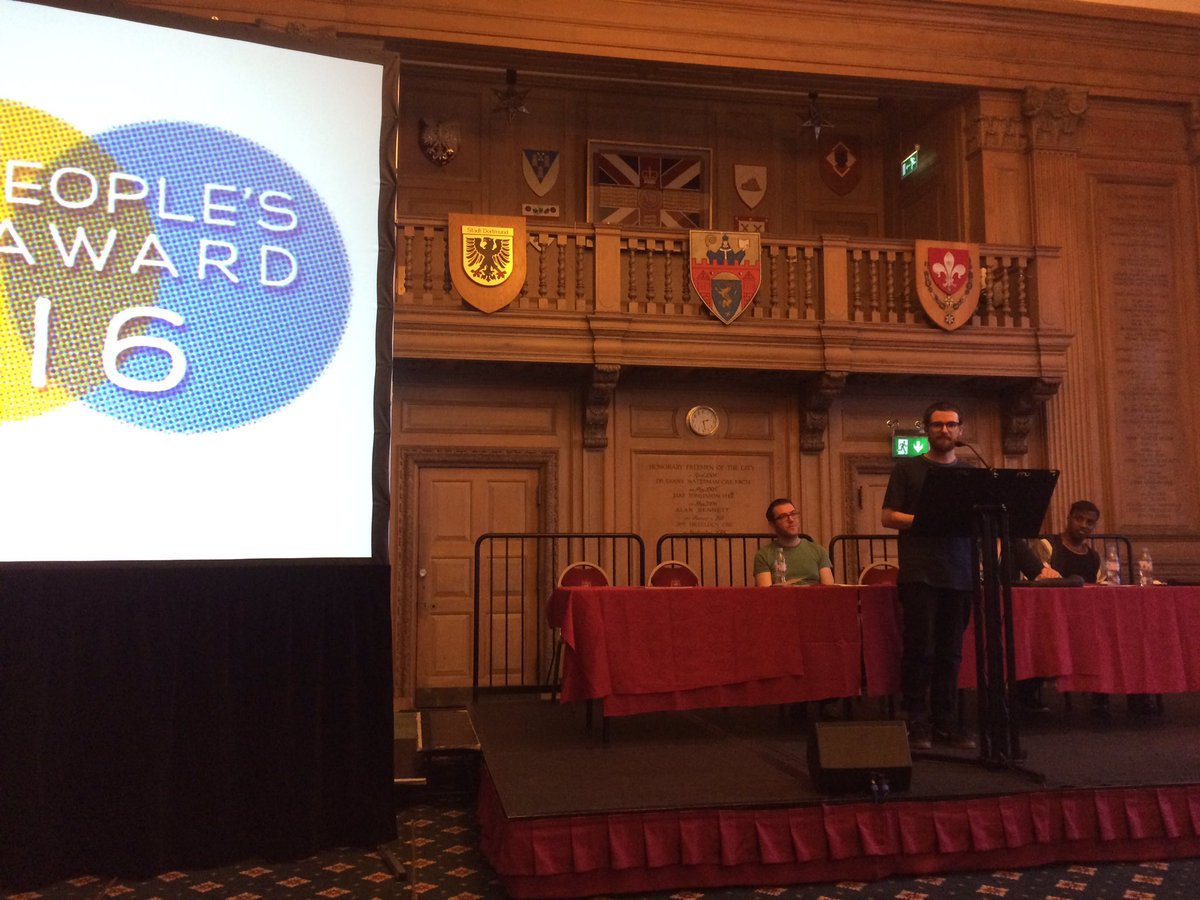 .@RamzeeRawkz and @Matthew_D_Swan telling us about the inspirations and challenges of creating their award nominated comics.