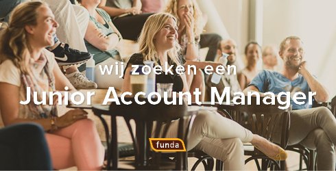Funda zoekt een Junior Account Manager in Amsterdam. Check de vacature hier: j.mp/2fBOf3I