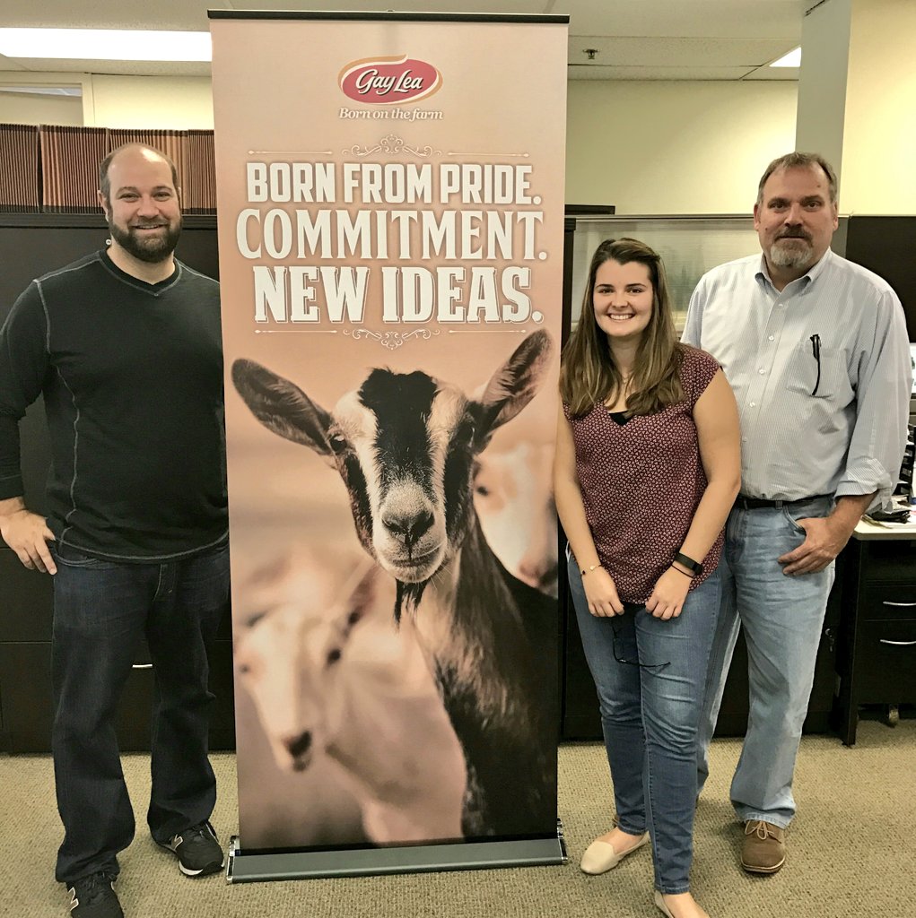 GayLeaFoodsCoop's tweet image. Excited to get our new Goat banners for the #RAWF16 this weekend! #BornOnTheFarm @59Studebaker