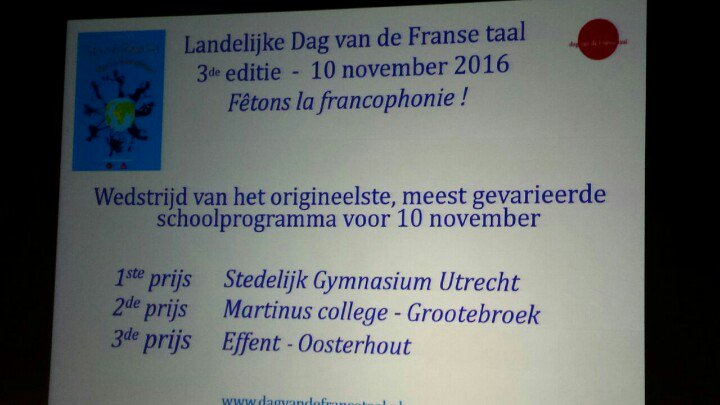 prjonneke's tweet photo. Wat een leuk nieuws over #Effent Oosterhout @ROCWestBrabant Fêtons la francophonie! #LTLSD2016 https://t.co/YnRKTMYblp