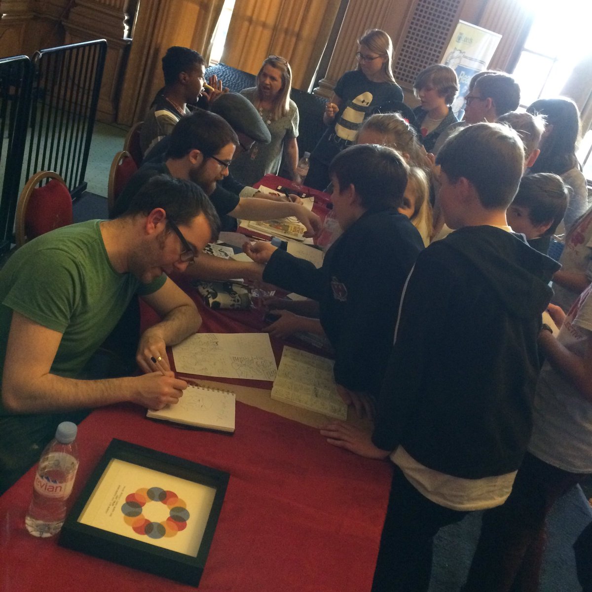 Our nominees are swamped by requests for signatures and sketches as the YPCA 2016 comes to a close. #rockstars
