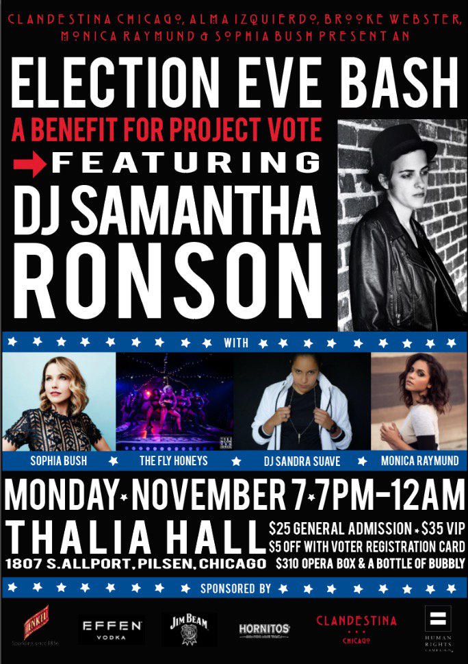 We’re partying for the power of the vote! Get your tickets: thaliahallchicago.com/?event_id=6975… #votingrights #votingispower