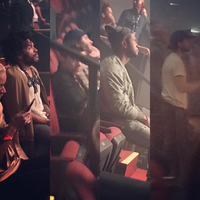 1DUpdatesOMG's tweet photo. Harry and Jeff Azoff at Kanye West' concert https://t.co/8AlNCLDxoX