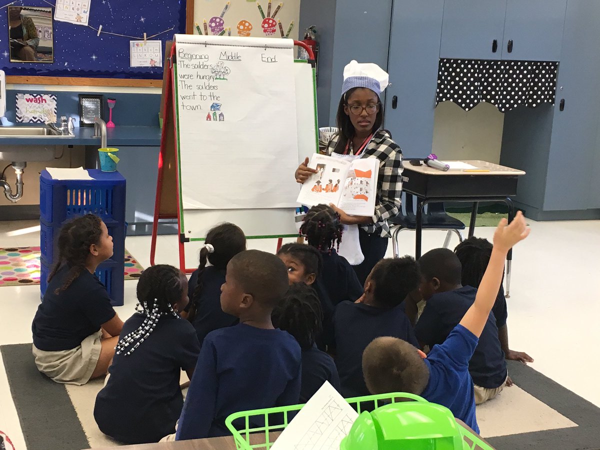 clbaird1's tweet photo. Mrs. Hayes kinder T getting into the ELA module Stone Soup during our IR! #TTIgnite https://t.co/OdHCEPI2Bm