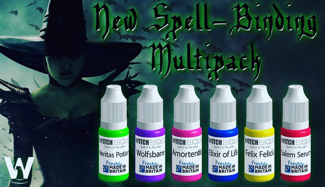 v8pr_uk's tweet photo. 6 new Spellbinding Falvours. Try them they're magical 🔮
#Witch_eLiquid #witcheliquid #SwitchToTheWitch #UKeLiquid #Vape #Vapelife #Vapelyfe https://t.co/3br2SV9EPC