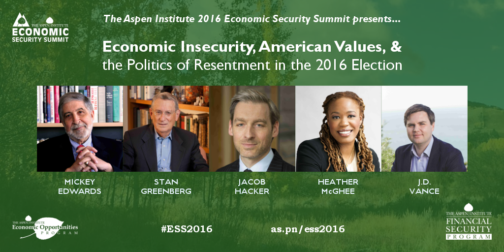 AspenEOP's tweet photo. In the aftermath of a divisive election, can we work together to address economic insecurity & inequality? https://t.co/ZtgjLZAKTb #ESS2016 https://t.co/DmAr0ZzFSu