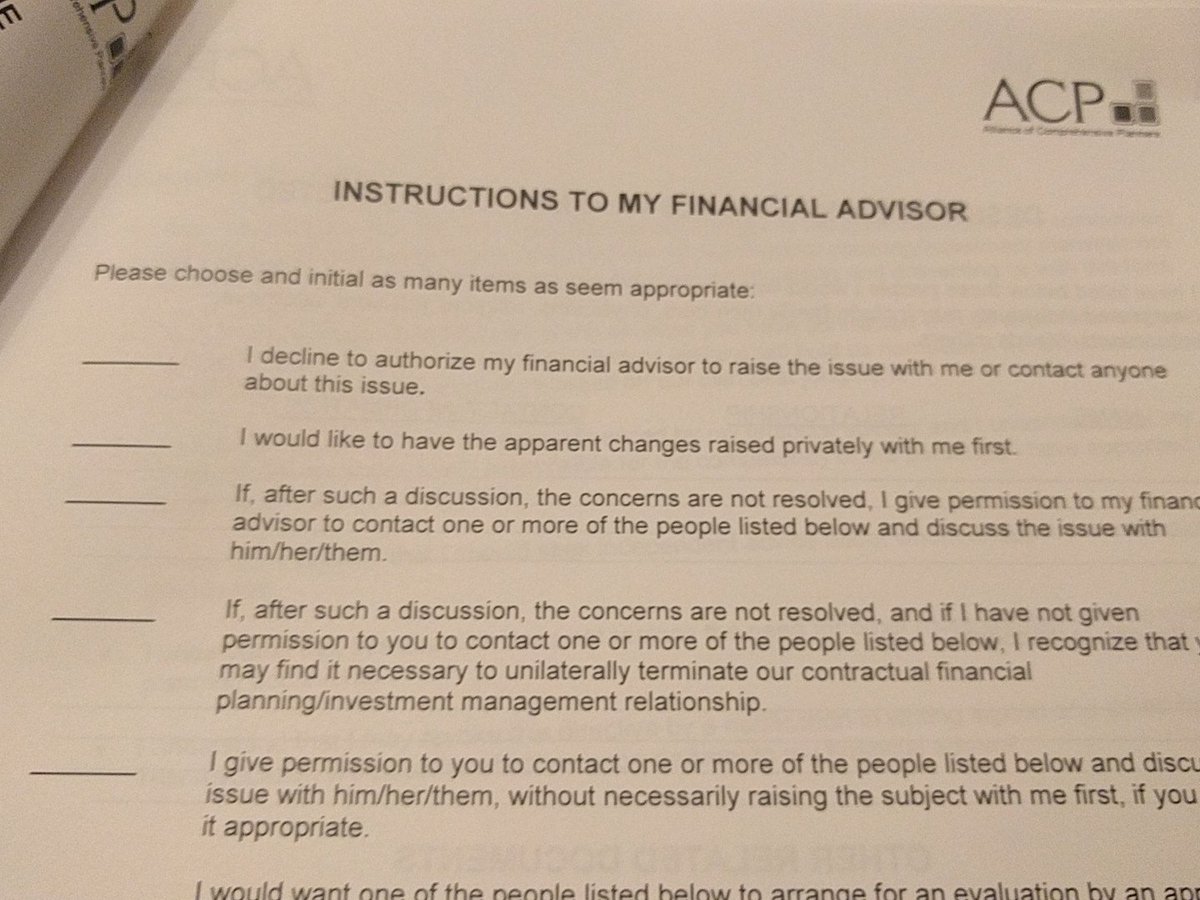 FeeOnlyIndy's tweet photo. .@ACP_Planners, at industry forefront, has developed Advanced Fin'l Directive for Cognitive Decline for advisors to use w/clients. #acp2016 https://t.co/ePvoTAmMBI