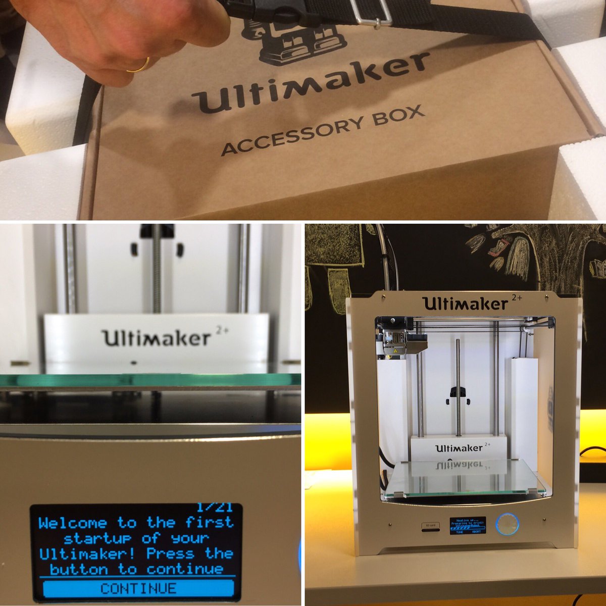 UTechLab's tweet photo. Μόλις έφτασε ο νέος #3dprinter του #utechlab. Σας περιμένουμε στο #design&3dprinting #workshop στις 30/11. #ultimaker2plus #justlanded https://t.co/HGZQ9b8tWz