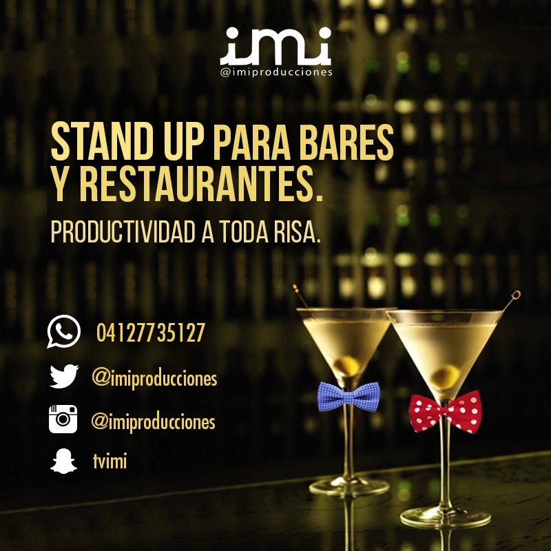 imiproducciones's tweet photo. Los tragos y las risas siempre serán una excelente combinación... #StandUpBqto +info al 04127735127 https://t.co/csKDcyJnck