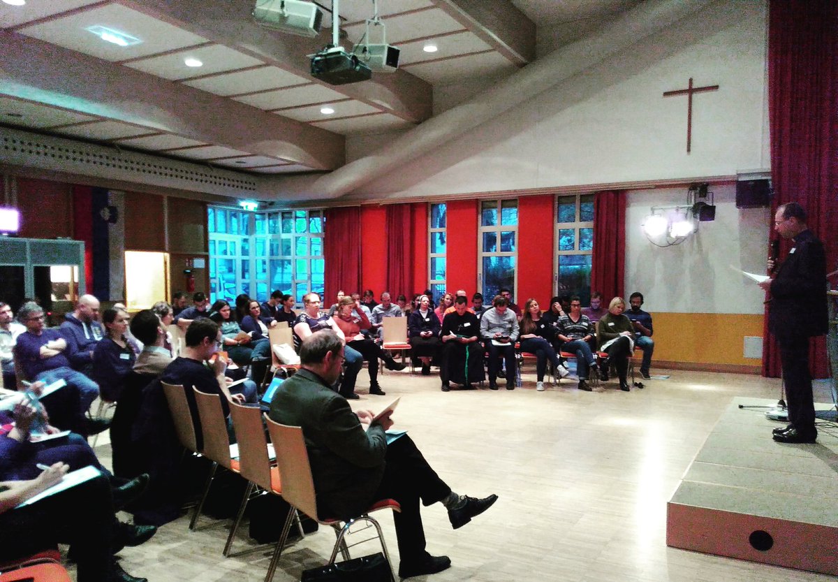 JugendKath's tweet photo. Start der #mekt-Konferenz mit TeilnehmerInnen aus 8(!) europäischen Ländern im @donboscohaus. #willkommen https://t.co/bDWQKooQiI