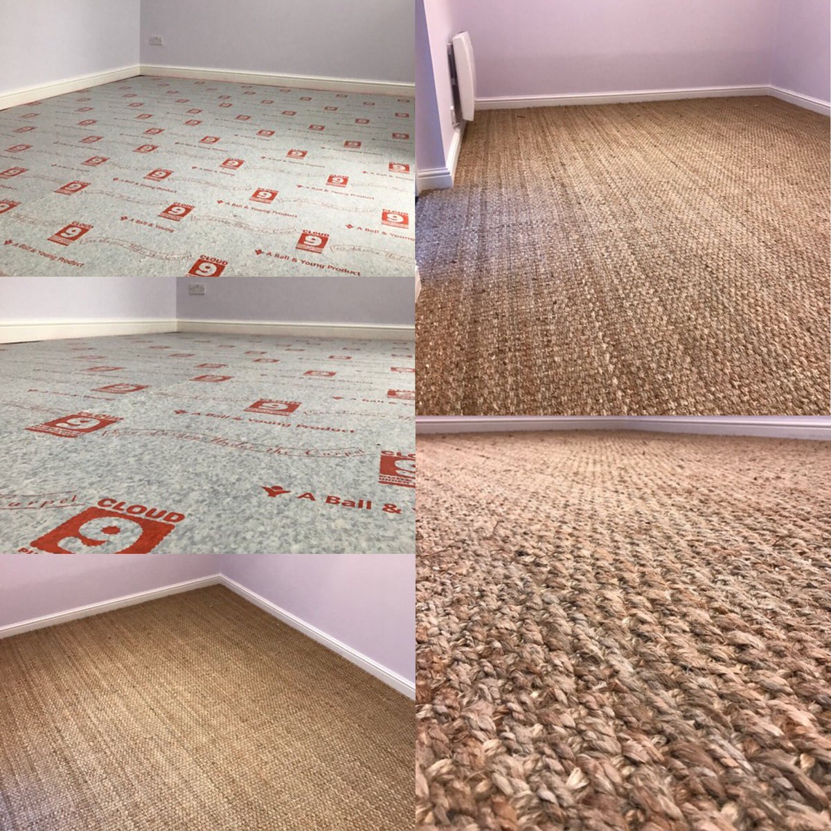 SolihullCarpets's tweet photo. @AlternativeFlr Studio Room in Hockley Heath! Fitted by our Directors Of The Company 👌🏻 #cloud9 #underlay #sisal #shirley #solihull https://t.co/Z79McSk7RN