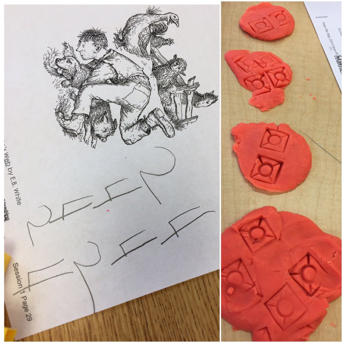 chrissybug24's tweet photo. How many legs are in this picture? These "footprints" might help! Good thinking Kdg @BrantnerElem @JillJonesteach @cmsmath #impactmath https://t.co/VHra71xGgM