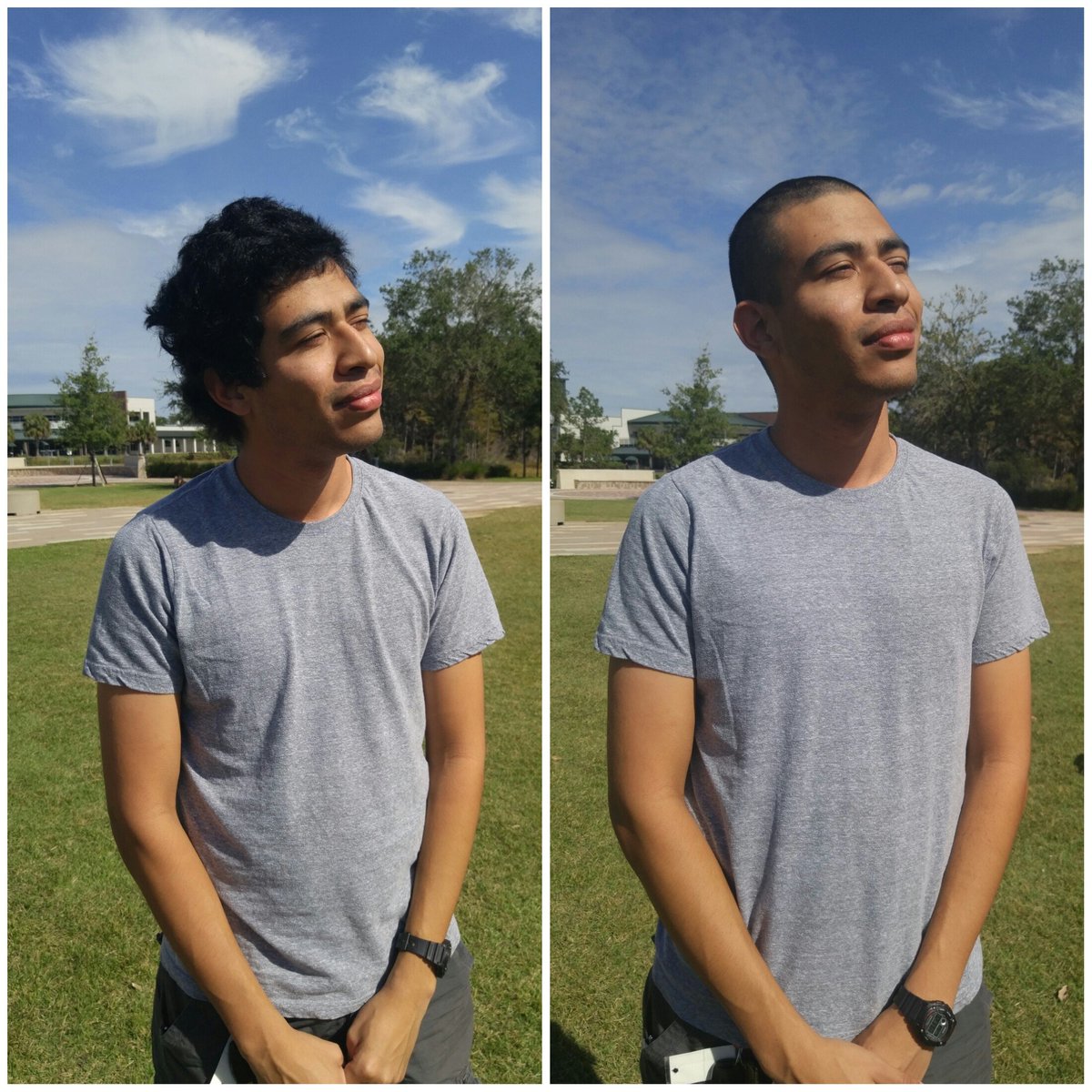 fgcuimprov's tweet photo. Shout out to our improv members who shaved their heads for charity yesterday! #FGCUStBaldricks https://t.co/iZvQtIpwIp