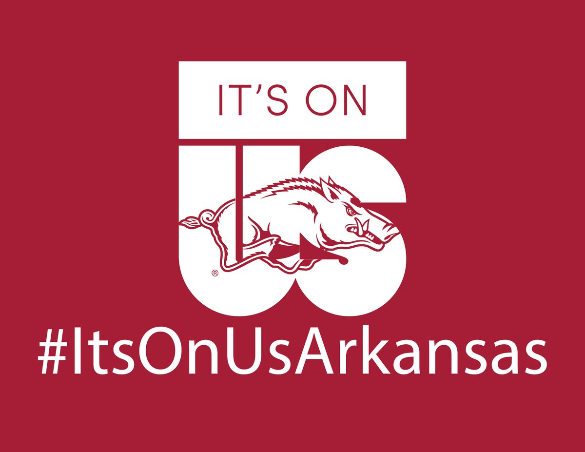 Tell us why you took the pledge using the hashtag: #ItsOnUsArkansas
Need to take the pledge? Follow this link - itsonus.org/#pledge