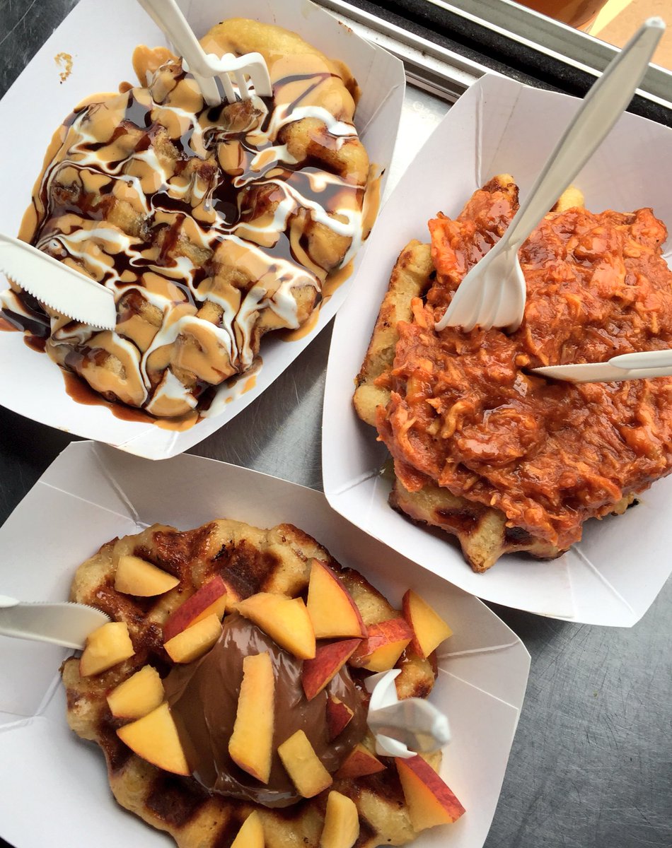 WafflesPhilly's tweet photo. Get 'em while their hot! @WFMPhilly in the bakery &amp; @phillydesign #PhillyBaconAndBeer on Sunday!#TopEveryBite https://t.co/ZiN64cFE2j