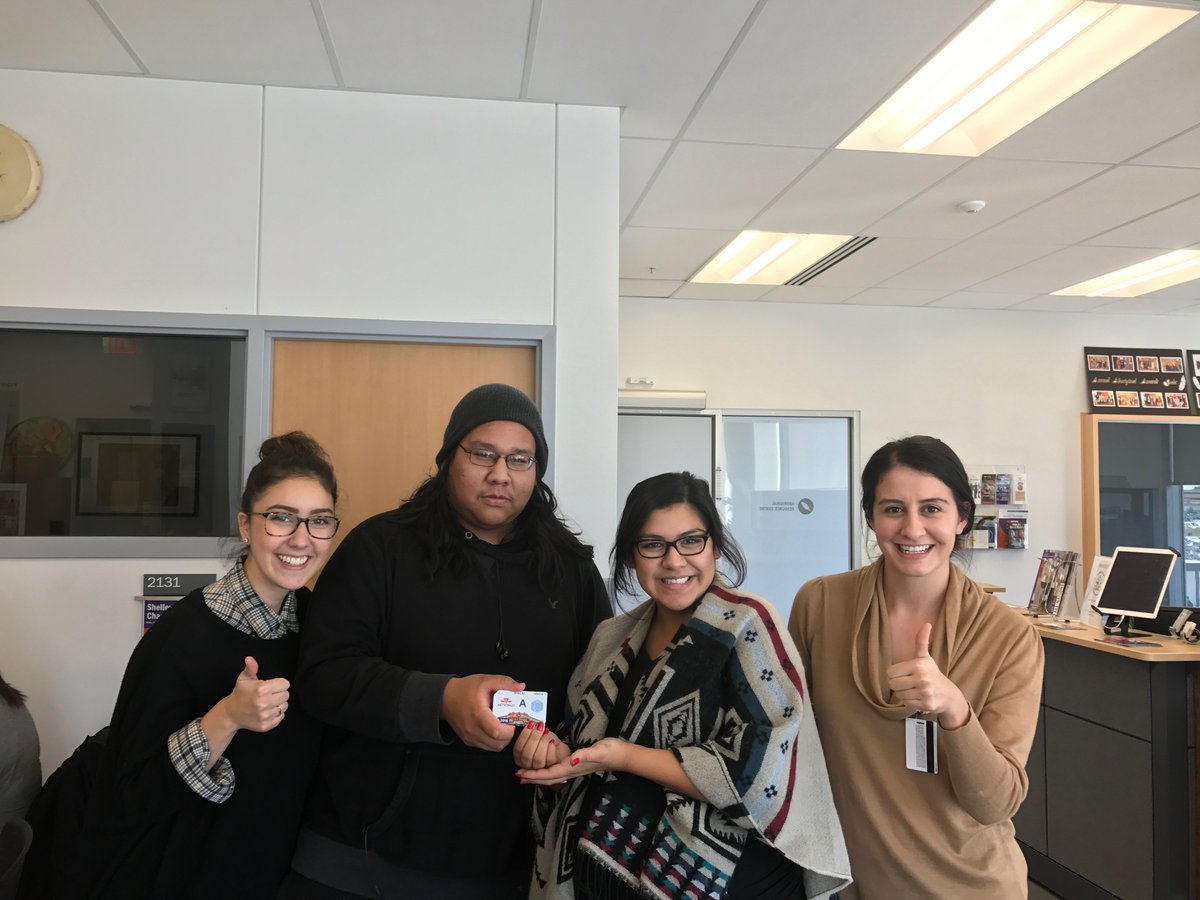 HumberIndig's tweet image. Our frequent visitor, Sundance won a November TTC pass for the most sign ins to the Aboriginal Resource Centre! #remembertosignin