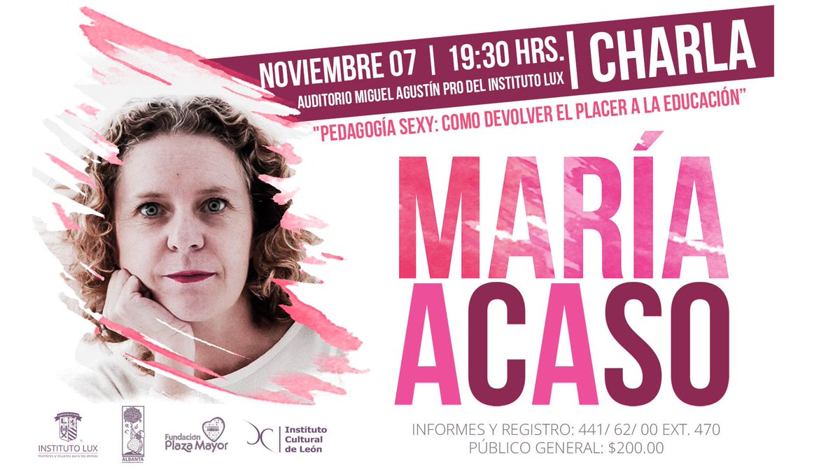 lauravillafran's tweet photo. María Acaso en el #LUX no se la pierdan #REDEVOLUTION #LUXXI https://t.co/MWc6DHXPYY